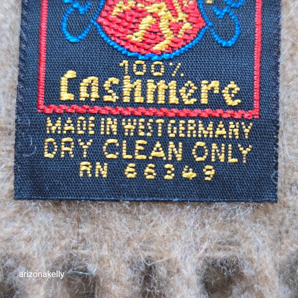 Camel Cashmere Scarf Classic Menswear - Picture 7 of 7